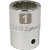 Dynamic Tools 3/4" Drive 12 Point SAE, 1" Standard Length, Chrome Socket D022432